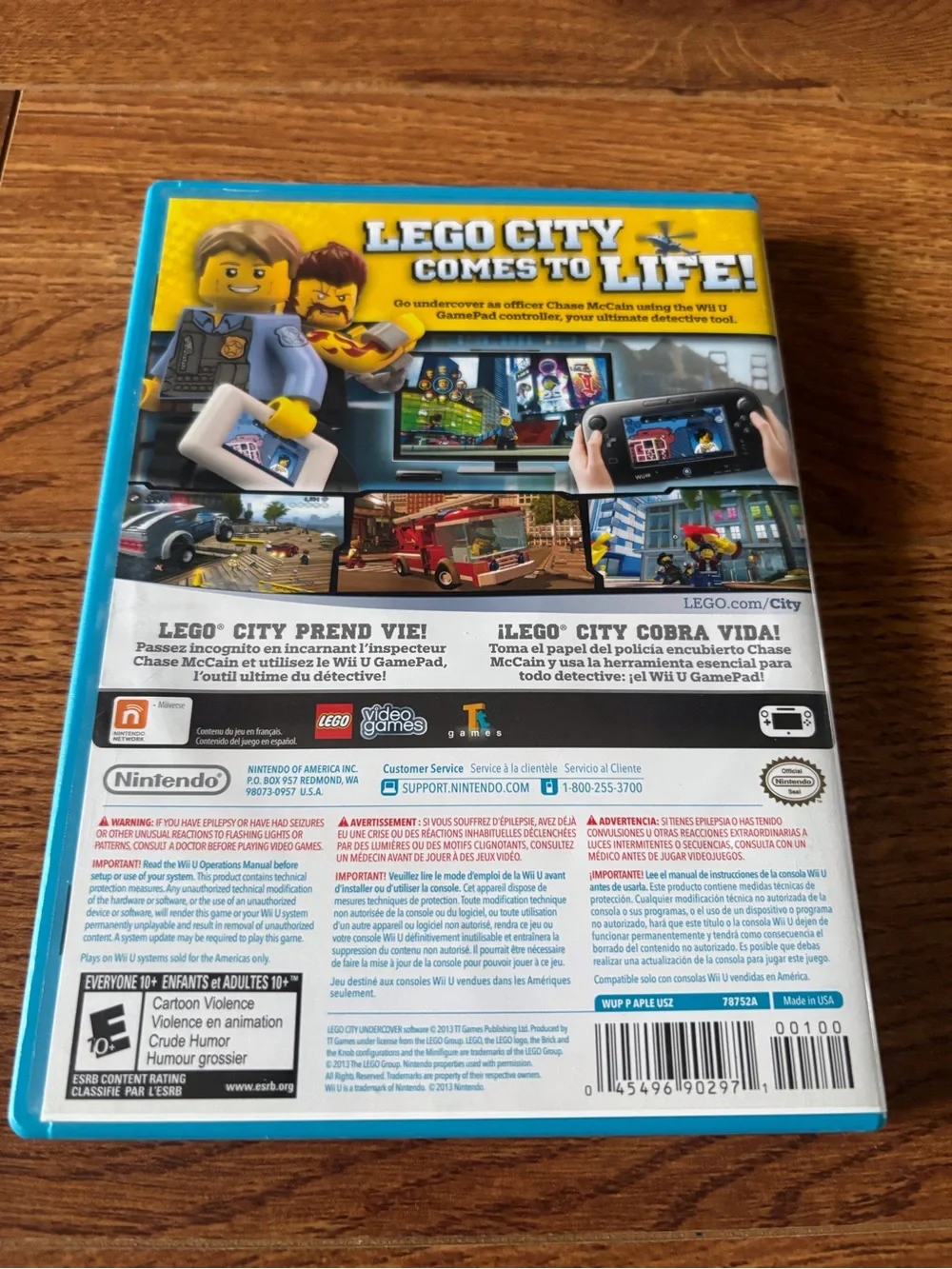 Nintendo Lego City Undercover Wii U video game